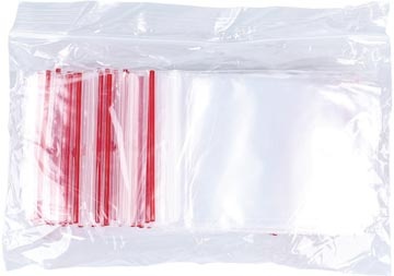 Office Products OFFICE products gripsealzakje, transparant, pak van 100 stuks, 60 x 80 mm