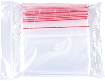Office Products OFFICE products gripsealzakje, transparant, pak van 100 stuks, 120 x 180 mm