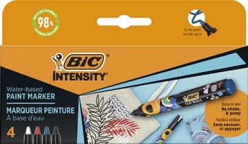Bic BIC Intensity paintmarker, klassieke kleuren, set van 4 stuks