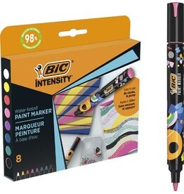 Bic BIC Intensity paintmarker, levendige kleuren, set van 8 stuks