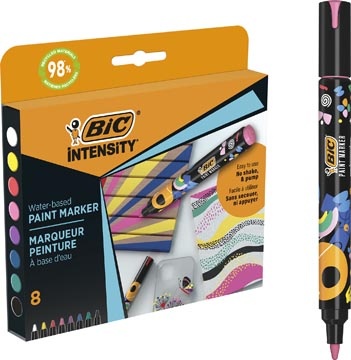 Bic BIC Intensity paintmarker, levendige kleuren, set van 8 stuks
