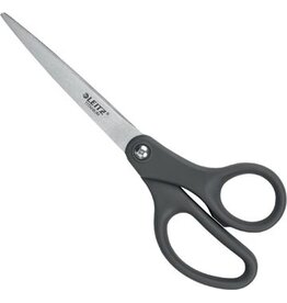 Leitz Leitz schaar, ft 18 cm, rechts en links, scherpe punt, titanium, grijs, blister van 1 stuk