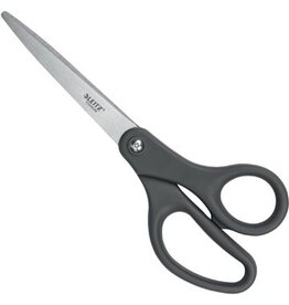 Leitz Leitz schaar, ft 20,5 cm, rechts en links, scherpe punt, titanium, grijs, blister van 1 stuk