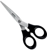 Leitz Leitz schaar, ft 16,5 cm, rechts en links, scherpe punt, RVS, zwart, blister van 1 stuk