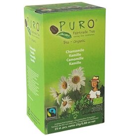 Puro Puro Bio thee Kamille, fairtrade, pak van 25 zakjes