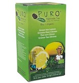 Puro Puro Bio thee Citroen, groene thee, fairtrade, pak van 25 zakjes