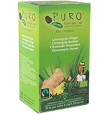 Puro Puro Bio thee Gember Citroengras, fairtrade, pak van 25 zakjes