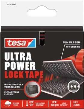 Tesa Tesa Lock tape Ultra power, ft 25 mm x 1 m, blister van 1 stuk