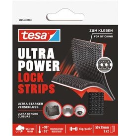 Tesa Tesa Lock strips Ultra power, ft 25 mm x 5 cm, blister van 2 x 2 stuks