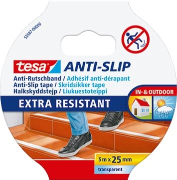 Tesa Tesa anti-slip tape, ft 5 m x 25 mm, transparant
