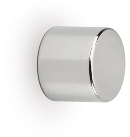 Maul MAUL neodymium cylinder magneet, ft 10 x 10 x 10 mm, trekkracht 4 kg, zilver, blister van 10 stuks