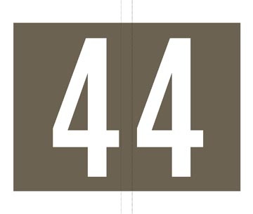 Jalema Codetab Rol 500 X 4 Grijs 1 STUK