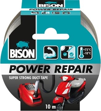Bison Bison plakband Power Repair, ft 48 mm x 10 m, grijs