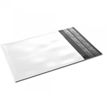 Merkloos Verzendenvelop ft 350 x 450 + 70 mm, met retoursluiting, 55 micron, doos van 500 stuks