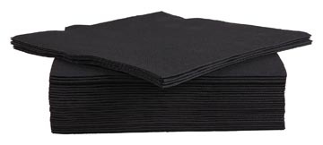 Cosy Cosy & Trendy servet, 38 x 38 cm, zwart, 40 stuks