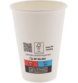Conpax Beker uit karton, 180 ML, wit, pak van 100 stuks