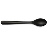 Conpax Conpax Folia lepel, herbruikbaar, uit CPLA, 19 cm, zwart, pak van 50 stuks