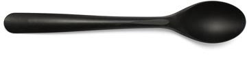 Conpax Conpax Folia lepel, herbruikbaar, uit CPLA, 19 cm, zwart, pak van 50 stuks