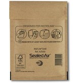 Mail Lite luchtkussenenveloppen, goud, A/000, 110 x 160 mm, doos van 200 stuks