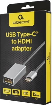 Cablexpert Cablepert adapter USB-C naar HDMI , 0,15 m
