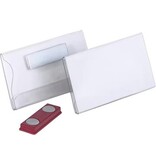 Merkloos Badge met magneet, ft 60 x 90 mm, doos van 20 stuks