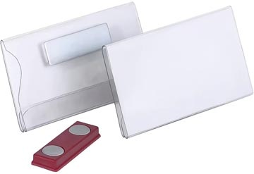 Merkloos Badge met magneet, ft 60 x 90 mm, doos van 20 stuks