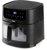 Domo Domo heteluchtfriteuse Deli-Fryer met kijkvenster, 8 l, zwart