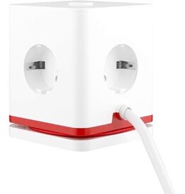 IOIO IOIO contactdoos SW1000, 3 stopcontacten en 3 USB-poorten, kubus, wit