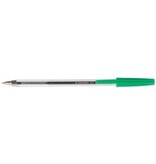 Q-CONNECT Q-CONNECT balpen, met dop, 0,7 mm, medium punt, groen, doos van 50 stuks