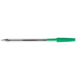 Q-CONNECT Q-CONNECT balpen, met dop, 0,7 mm, medium punt, groen, doos van 50 stuks