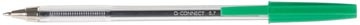 Q-CONNECT Q-CONNECT balpen, met dop, 0,7 mm, medium punt, groen, doos van 50 stuks