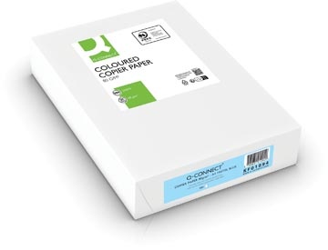 Q-CONNECT Q-CONNECT gekleurd kopieerpapier, A4, 80g, pak van 500 vel, lichtblauw