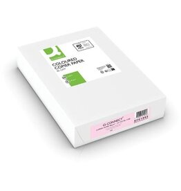 Q-CONNECT Q-CONNECT gekleurd kopieerpapier, A4, 80g, pak van 500 vel, roze
