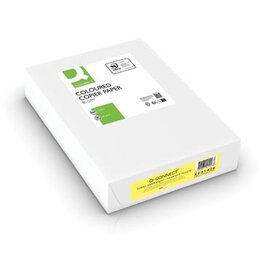 Q-CONNECT Q-CONNECT gekleurd kopieerpapier, A4, 80g, pak van 500 vel, felgeel