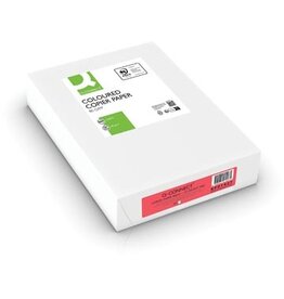 Q-CONNECT Q-CONNECT gekleurd kopieerpapier, A4, 80g, pak van 500 vel, felrood