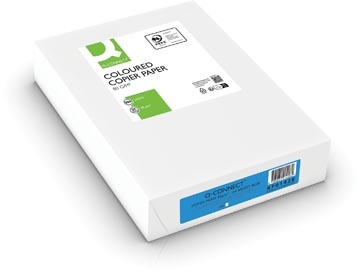 Q-CONNECT Q-CONNECT gekleurd kopieerpapier, A4, 80g, pak van 500 vel, felblauw