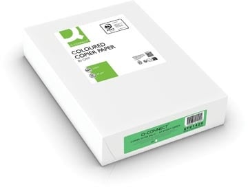 Q-CONNECT Q-CONNECT gekleurd kopieerpapier, A4, 80g, pak van 500 vel, felgroen