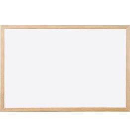 Q-CONNECT Q-CONNECT whiteboard, met houten frame, melamine, 120 x 90 cm