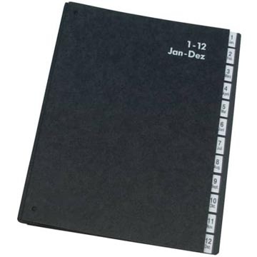 Q-CONNECT Q-Connect Sorteerm A4 1-12 Zw 1 STUK