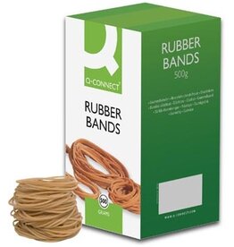 Q-CONNECT Q-CONNECT elastieken, breedte 1,5 mm, lengte 80 mm, nr 18, doos van 500 g