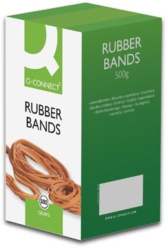 Q-CONNECT Q-CONNECT elastieken, breedte 12 mm, lengte 125 mm, nr 87, doos van 500 g