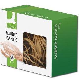 Q-CONNECT Q-CONNECT elastieken, breedte 1,5 mm, lengte 100 mm, nr 20, doosje van 100 g