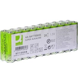 Q-CONNECT Q-CONNECT batterij, alkaline, AA, pak van 20 stuks
