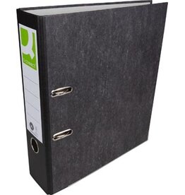 Q-CONNECT Q-CONNECT ordner, voor ft A4, uit karton, rug van 8 cm, gewolkt zwart
