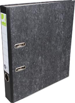 Q-CONNECT Q-CONNECT ordner, voor ft A4, uit karton, rug van 5 cm, gewolkt zwart