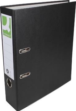 Q-CONNECT Q-CONNECT ordner, voor ft A4, uit Recycolor papier, rug van 8 cm, zwart
