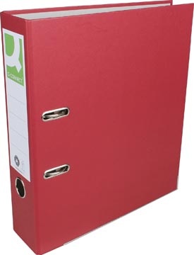 Q-CONNECT Q-CONNECT ordner, voor ft A4, uit Recycolor papier, rug van 8 cm, bordeaux