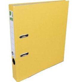 Q-CONNECT Q-CONNECT ordner, voor ft A4, uit Recycolor papier, rug van 5 cm, geel
