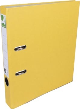 Q-CONNECT Q-CONNECT ordner, voor ft A4, uit Recycolor papier, rug van 5 cm, geel