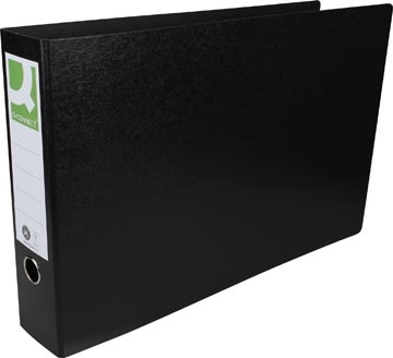 Q-CONNECT Q-CONNECT ordner, voor ft A3, uit karton, liggend, rug van 8 cm, zwart